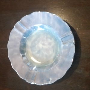 Ashtray Blue Made in Japan Scallop Rim